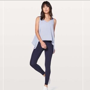 Lululemon Watch Me Flip Tank Heathered Misty Moon